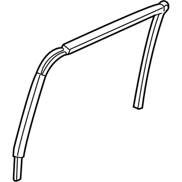 Mopar 55359443AD Seal-Rear Door Glass