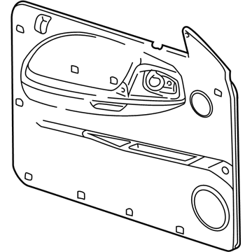 Mopar TH041AZAA Panel Front Door Trim