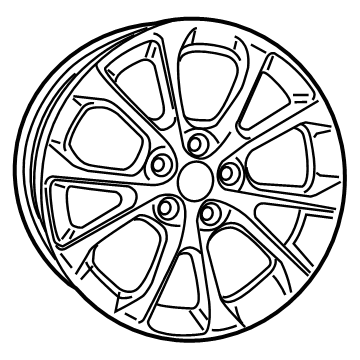 Mopar 6QD48DD5AA Aluminum Wheel