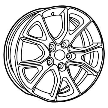 Mopar 1VH41DD5AD Aluminum Wheel