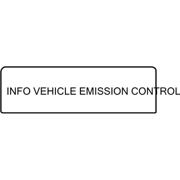 Mopar 68282232AA Label-Emission