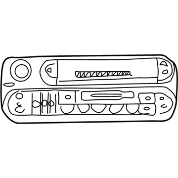 Mopar 56038588AH Radio-AM/FM/CASSETTE With Cd Cont