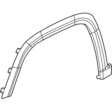 Mopar 5UP11RXFAB Molding-Wheel Flare