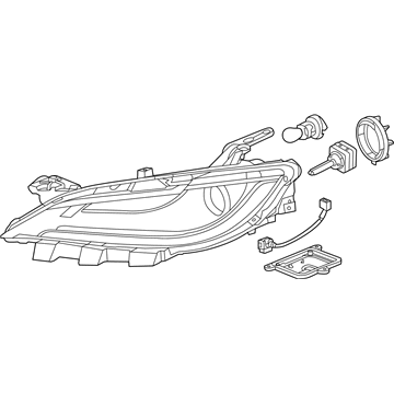 Mopar 68312100AA HEADLAMP Right