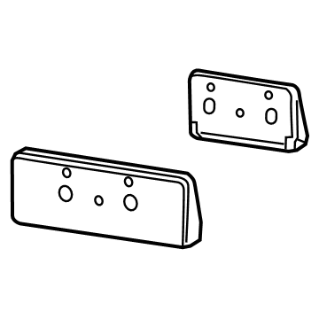 68274220AC Mopar Bracket-License Plate Illustration 1 of 1