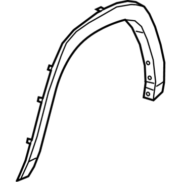 Mopar 5YL29TZZAB Molding-Wheel Opening Flare