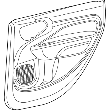 5RG34MT6AA Mopar Panel-Rear Door Trim Illustration 1 of 1