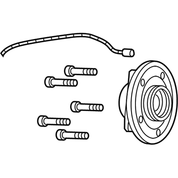 Mopar 68339389AE Brake Hub And Bearing