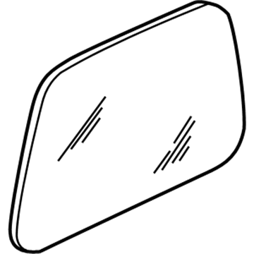 Mopar 55176306 Glass-Quarter Window