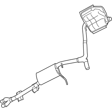 Mopar 68227346AF Muffler Resonator And Pipe