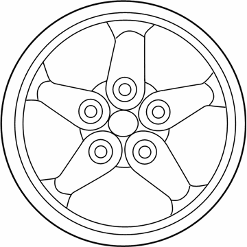 Mopar 5LW63RXFAA Aluminum Wheel