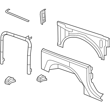 Mopar 68003229AF Panel Kit-Body Side Aperture Rear