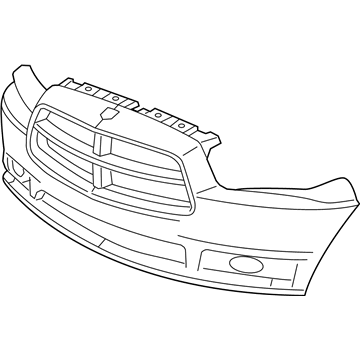 Mopar Bumper - 68092597AA