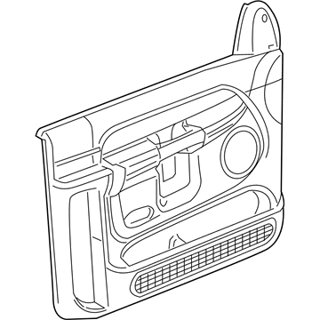 Mopar 5JV351J3AC Panel-Front Door Trim