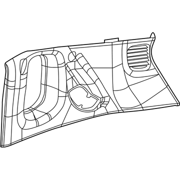 Mopar 5US23DX9AD Panel-Quarter Trim