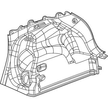 Mopar 5ZW30PS4AD Panel-Quarter Trim