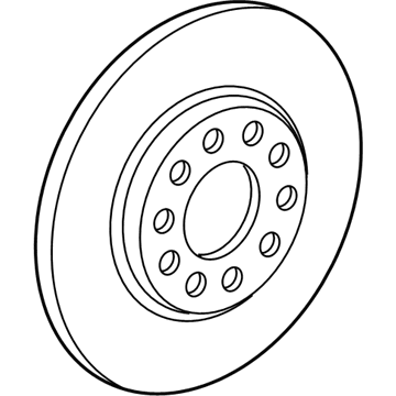 Jeep Renegade Brake Disc - 68335207AA