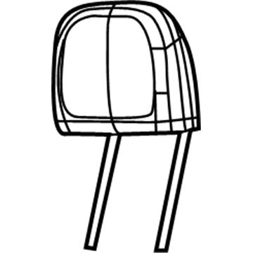 Mopar 5VE19LTUAA HEADREST-Second Row