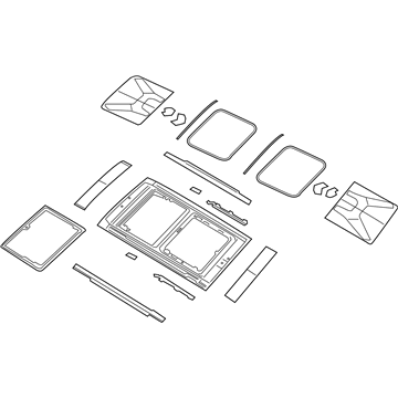 Mopar 5VX82LXHAA SUNROOF-Complete