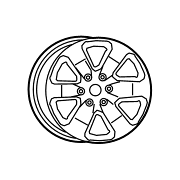 Mopar 5YD53LS1AA Aluminum Wheel