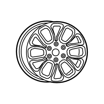 Mopar 5YD581D5AA Aluminum Wheel