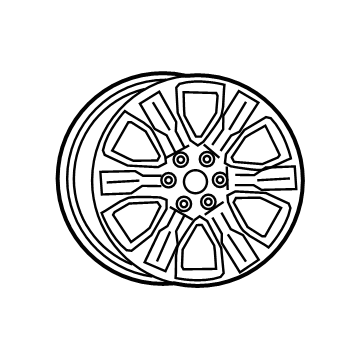 Mopar 5YD591UWAA Aluminum Wheel