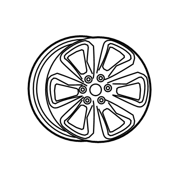 Mopar 5YD601Z3AA Aluminum Wheel
