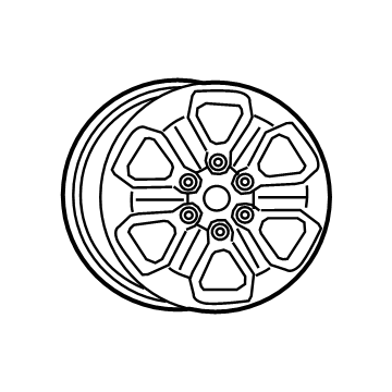 Mopar 5YD441XWAA Aluminum Wheel