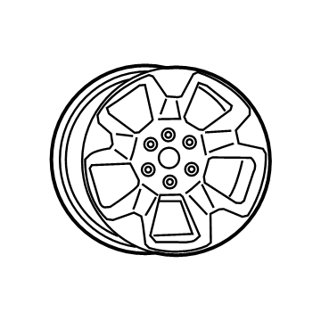 Mopar 6FF70VXWAA Aluminum Wheel