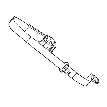 Mopar 6EJ58DX9AC 2Nd Row Seat Belt And Retractor Center