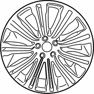 Mopar 1TD73DX8AB Aluminum Wheel