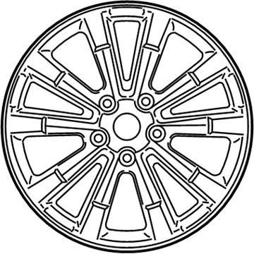 Mopar 5PQ13AAAAB Aluminum Wheel