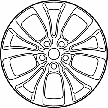 Mopar 5PQ10XZAAB Aluminum Wheel