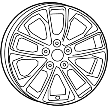 Mopar 6BG721D2AA Aluminum Wheel