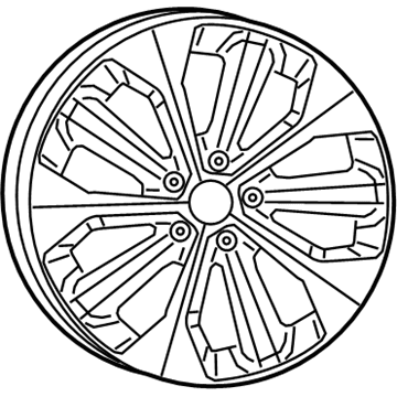 Mopar 6BG741XYAA Aluminum Wheel