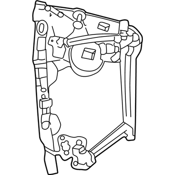 Mopar 5066041AA Window Regulator Rear Left