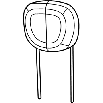6RC61JXWAA Mopar Front Headrest Illustration 1 of 1