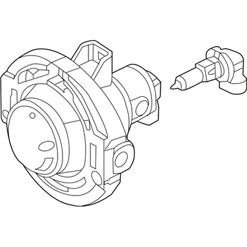 Mopar 68273053AC Front Fog Lamp