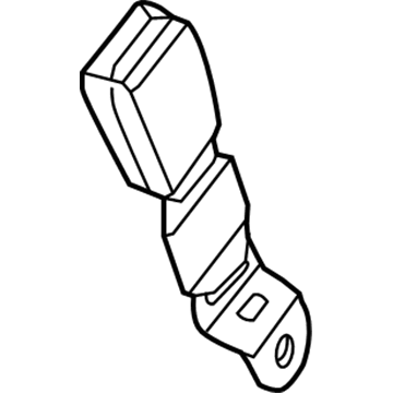 Mopar 5LA591D2AA Buckle-Buckle Assy-Seatbelt