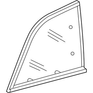 Mopar 5135013AB Glass-Quarter Window