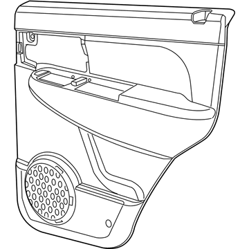 Mopar 1JY371KAAB Panel-Rear Door Trim