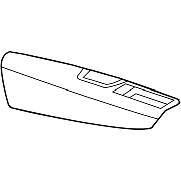 Mopar 5VL292L1AA Front Door Trim Armrest With Pull Cup