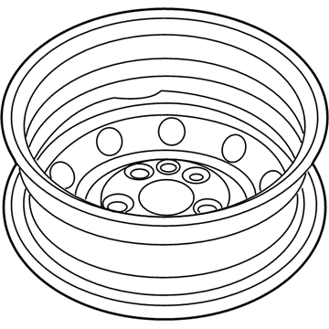 Mopar 4725986AB Steel Wheel