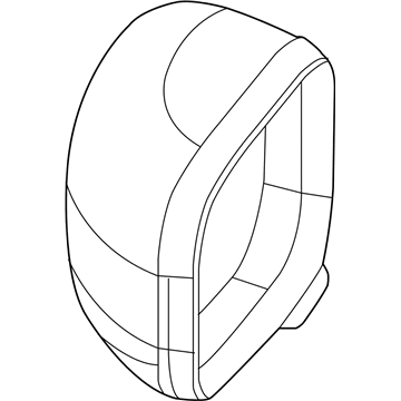 Mopar 5XA04LXHAA Outside Rear-View Mirror Left