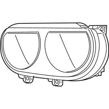 Mopar 68174067AD Headlight Head Light Headlamp