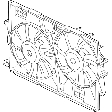 2017 Jeep Cherokee Cooling Fan Assembly - 68164091AF