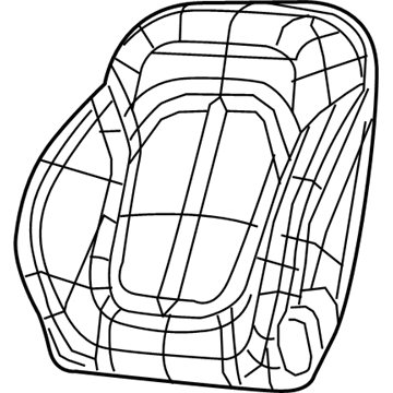 Mopar 5SJ85DX9AG Front Seat Back Cover