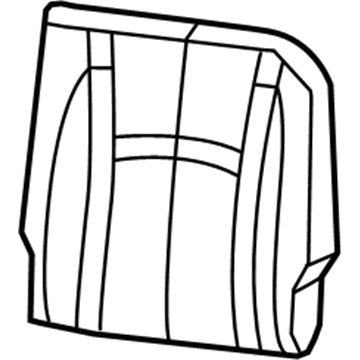 Mopar 5NA83LU7AA Rear Seat Back Cover Left