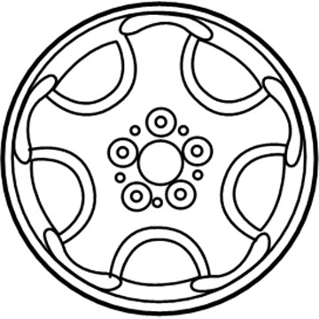 2002 Chrysler 300M Spare Wheel - WA54PAKAB