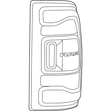 Ram Tail Light - 68361719AD